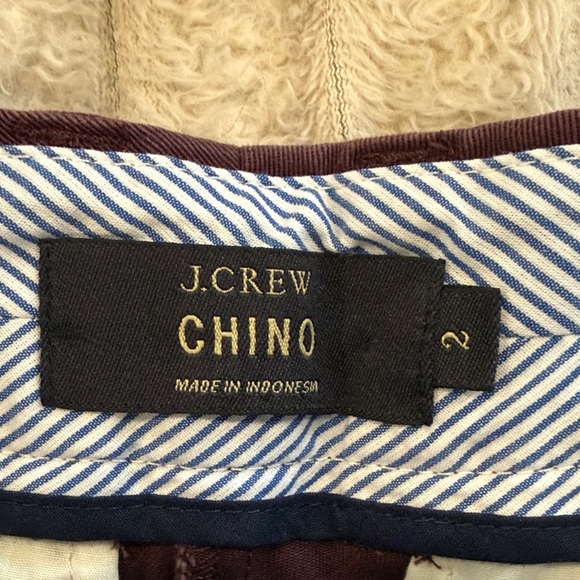 J Crew Chino Classic Eggplant Women's Shorts Size 2 - Picture 3 of 6